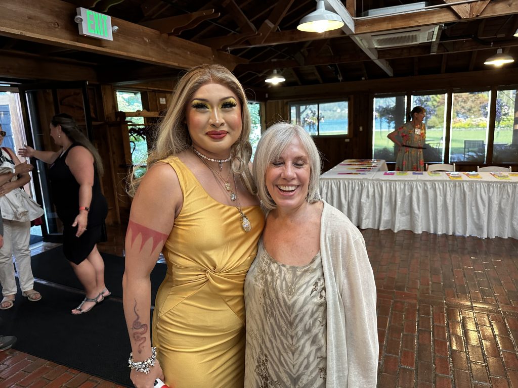 2024 Salmon Dinner, two attendees